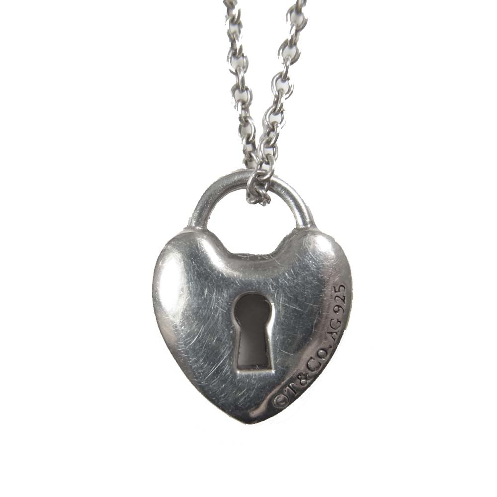 TIFFANY&Co. ティファニー ハートロック ネックレス ペンダント ライトブルー系【中古】