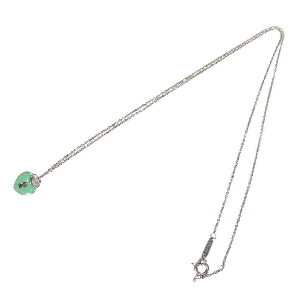 TIFFANY&Co. ティファニー ハートロック ネックレス ペンダント ライトブルー系【中古】