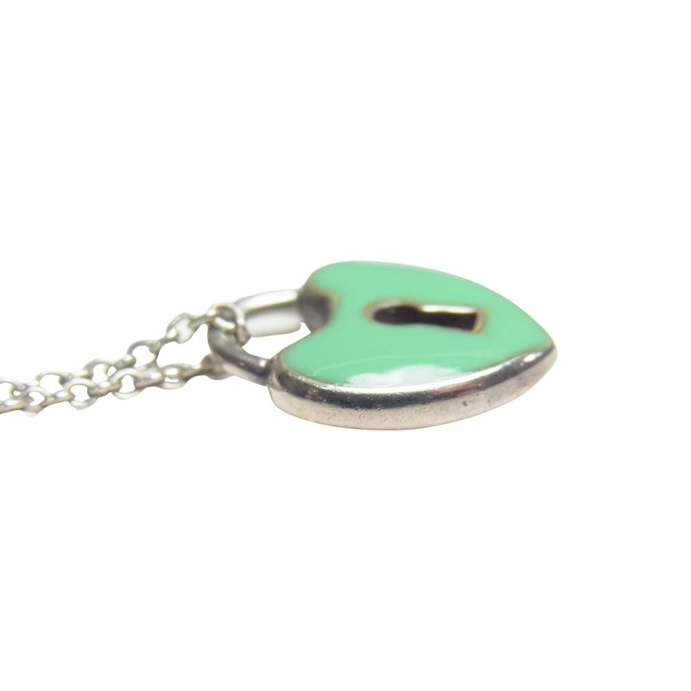 TIFFANY&Co. ティファニー ハートロック ネックレス ペンダント ライトブルー系【中古】
