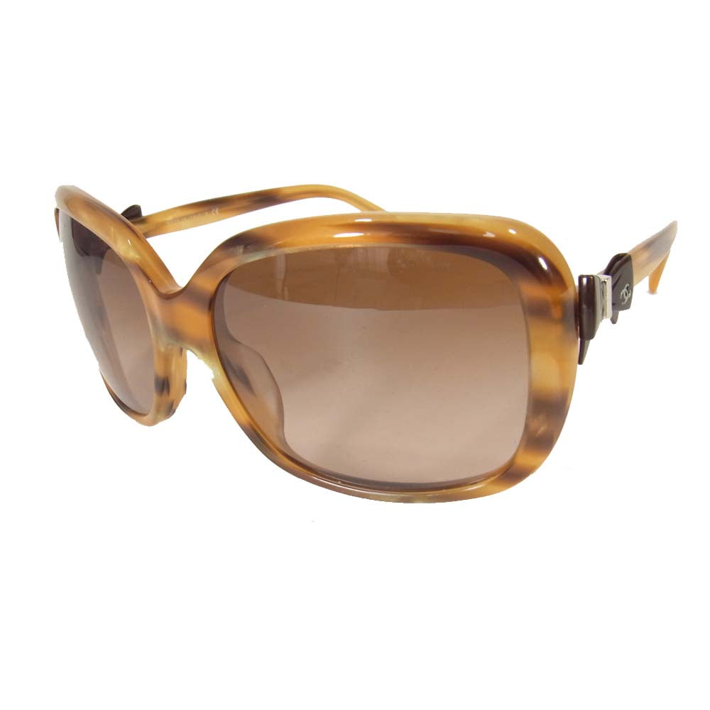 CHANEL シャネル 5171-A サイドリボン ココマーク サングラス ブラウン系【中古】
