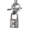 HERMES エルメス Cadenas Kelly カデナ ケリー 南京錠 ネックレス シルバー系 全長43cm程度【中古】