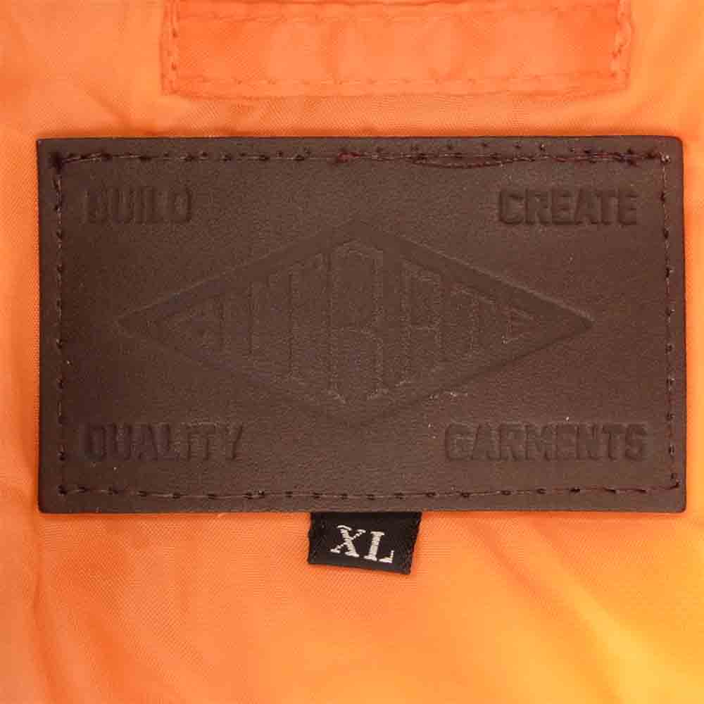 CUT RATE カットレイト 20AW CR-20AW078 LOGO WAPPEN MA-1 NAVY ボンバー ジャケット ネイビー系 XL【中古】