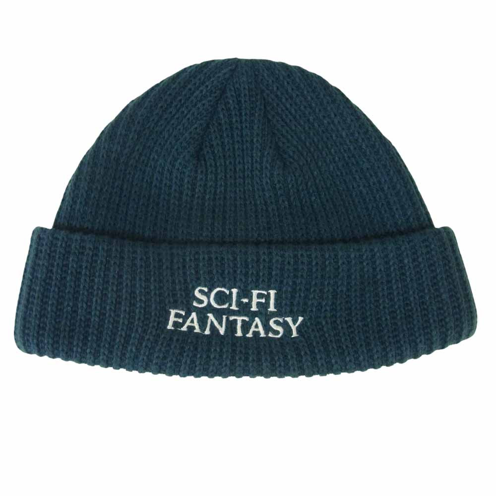 サイエンスファンタジー Logo Beanie ファンタジー ロゴ ビーニー FOREST ニット キャップ グリーン系【極上美品】【中古】