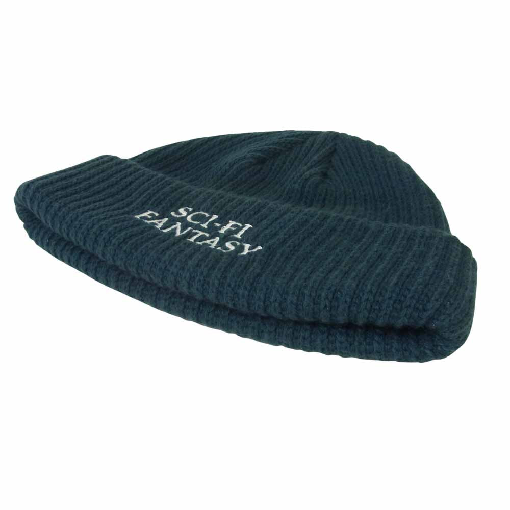サイエンスファンタジー Logo Beanie ファンタジー ロゴ ビーニー FOREST ニット キャップ グリーン系【極上美品】【中古】