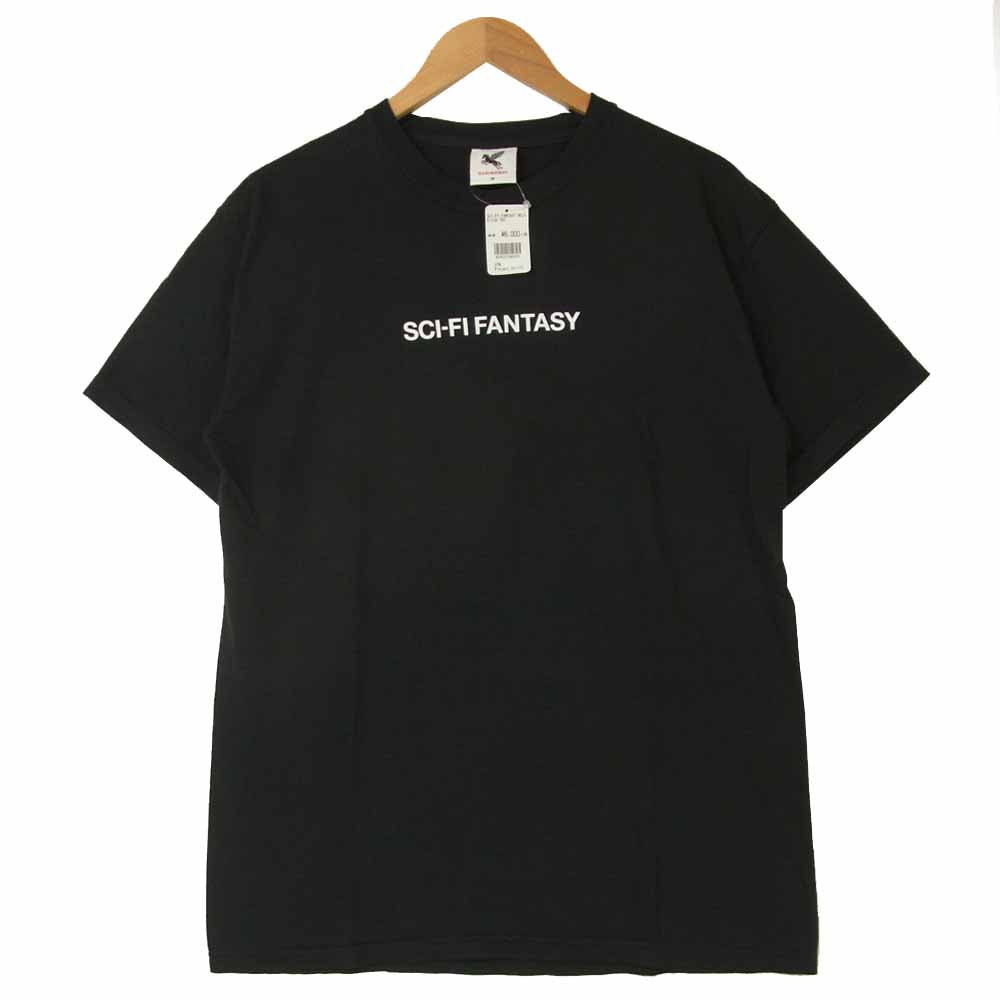 サイエンスファンタジー Helvetica Tee プリント 半袖 Tシャツ ブラック系 M【新古品】【未使用】【中古】