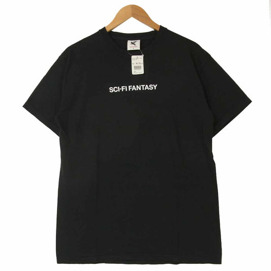 サイエンスファンタジー Helvetica Tee プリント 半袖 Tシャツ ブラック系 M【新古品】【未使用】【中古】