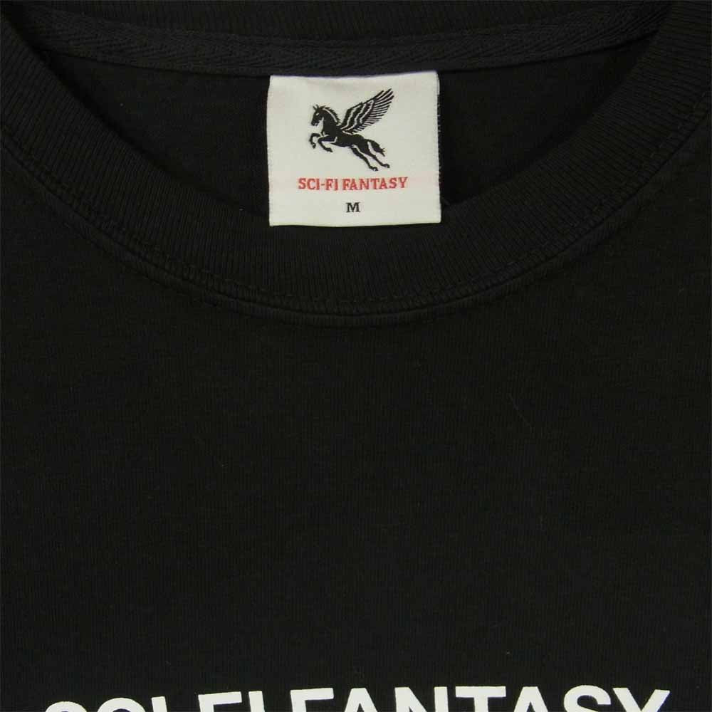 サイエンスファンタジー Helvetica Tee プリント 半袖 Tシャツ ブラック系 M【新古品】【未使用】【中古】
