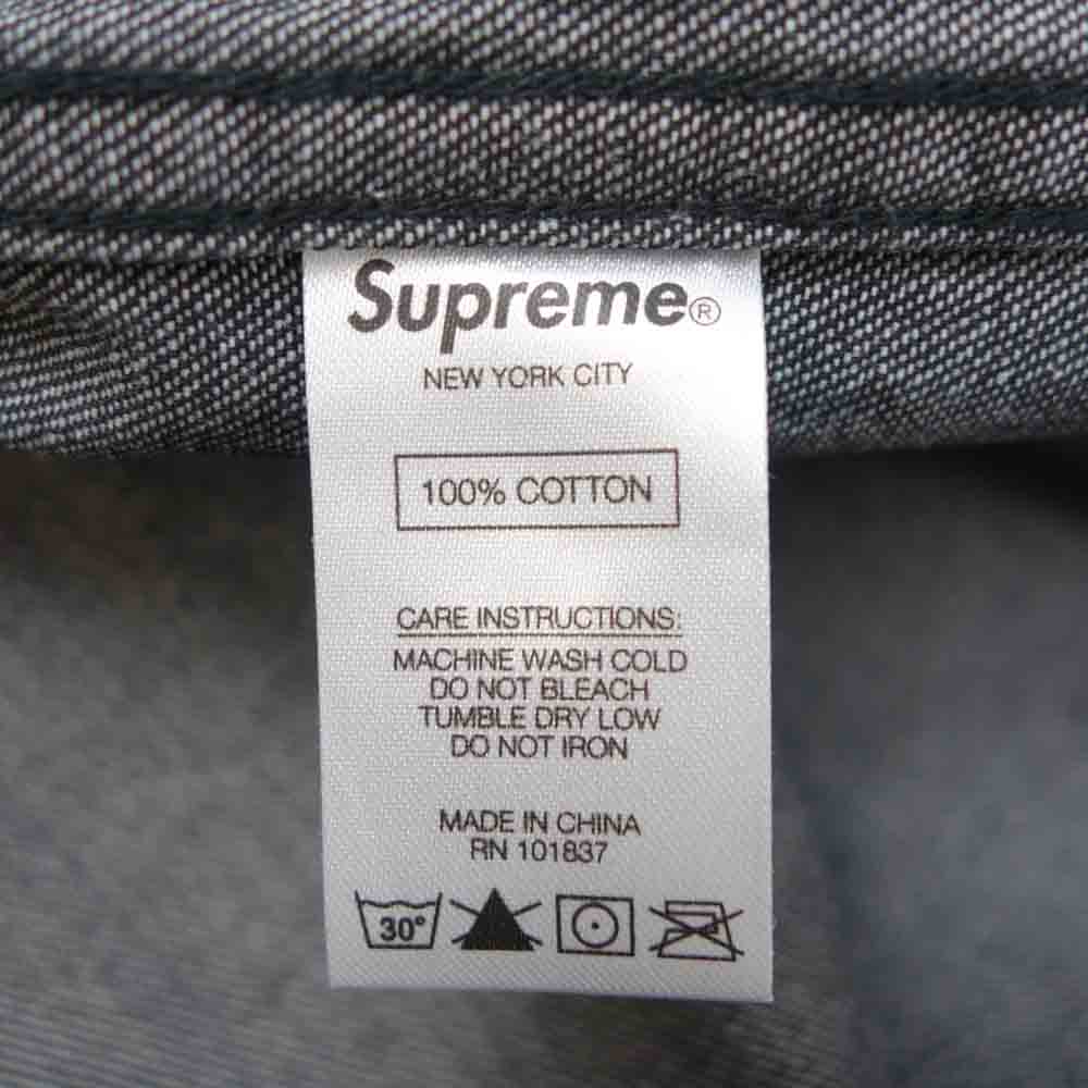Supreme シュプリーム 21SS Embossed Denim S/S Shirt エンボス加工 デニム ブラック系 S【新古品】【未使用】【中古】