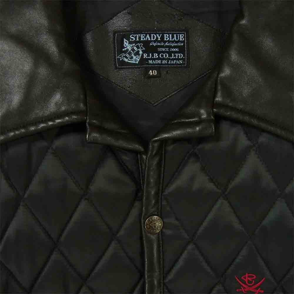 R.J.B アールジェイビー STEADY BLUE QILTING JACKET シンサレート 中綿 キルティング キルト ジャケット ブラック系 40【中古】