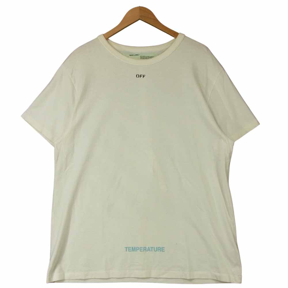 OFF-WHITE オフホワイト 18SS OMAA002S18185086 DIAG TEMPERATURE S/S TEE 半袖 Tシャツ ホワイト系 M【中古】