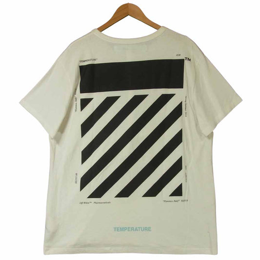 OFF-WHITE オフホワイト 18SS OMAA002S18185086 DIAG TEMPERATURE S/S TEE 半袖 Tシャツ ホワイト系 M【中古】