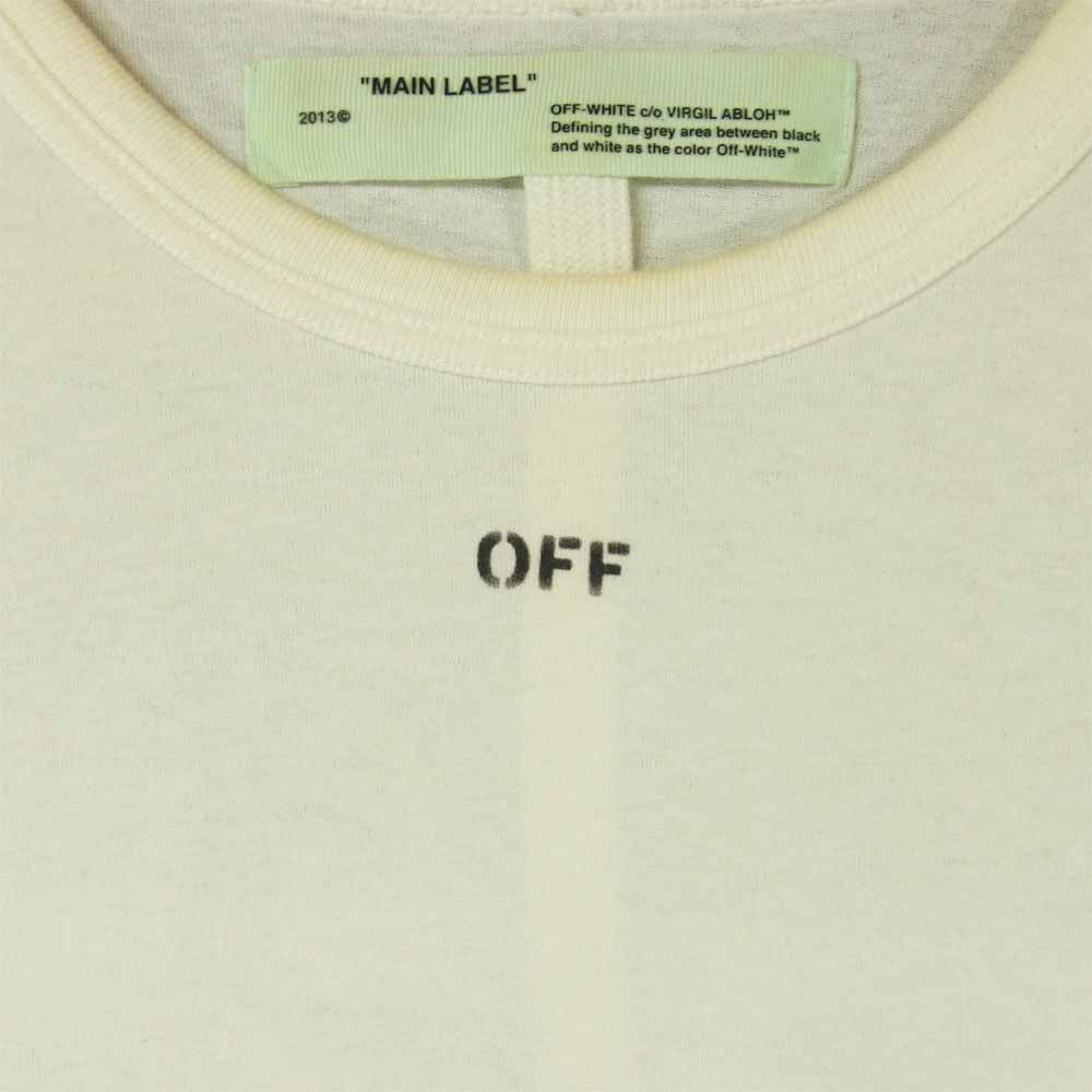 OFF-WHITE オフホワイト 18SS OMAA002S18185086 DIAG TEMPERATURE S/S TEE 半袖 Tシャツ  ホワイト系 M【中古】