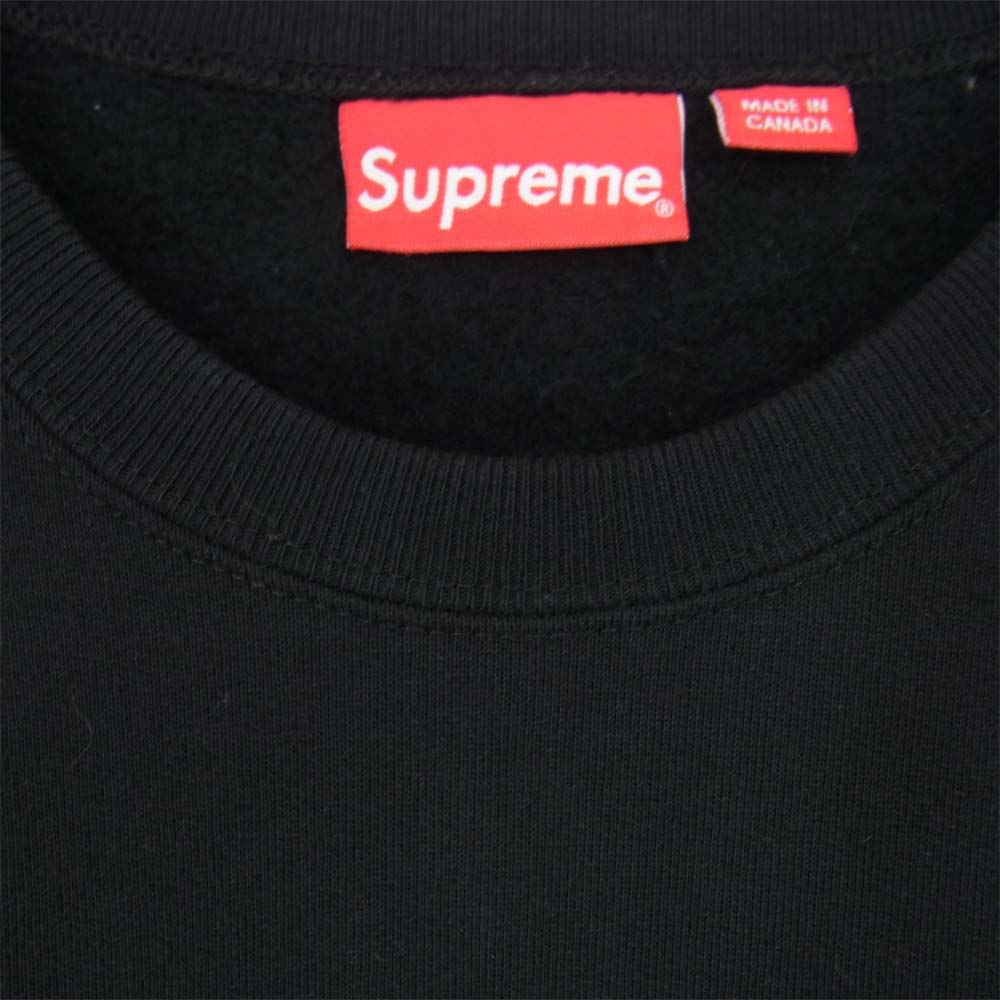 Supreme シュプリーム 16SS Panelled Crewneck ロゴ 切替 スウェット ブラック系 L【中古】