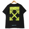 OFF-WHITE オフホワイト 18SS OMAA002S18185006 FIRETAPE S/S TEE 半袖 Tシャツ ブラック系 M【中古】