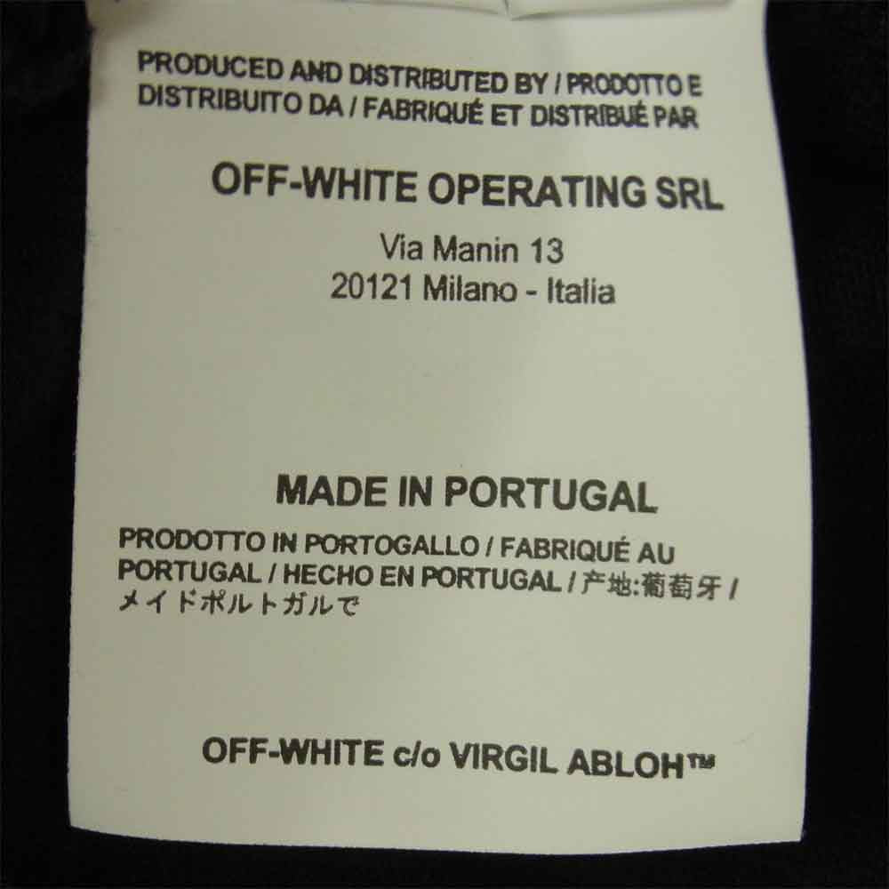 OFF-WHITE オフホワイト 18SS OMAA002S18185006 FIRETAPE S/S TEE 半袖 Tシャツ ブラック系 M【中古】