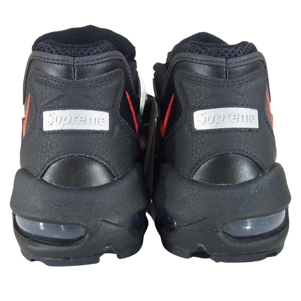 Supreme シュプリーム 21SS CV7652-002 × ナイキ NIKE AIR MAX 96 エアマックス 96 スニーカー ブラック系 US9.5【新古品】【未使用】【中古】