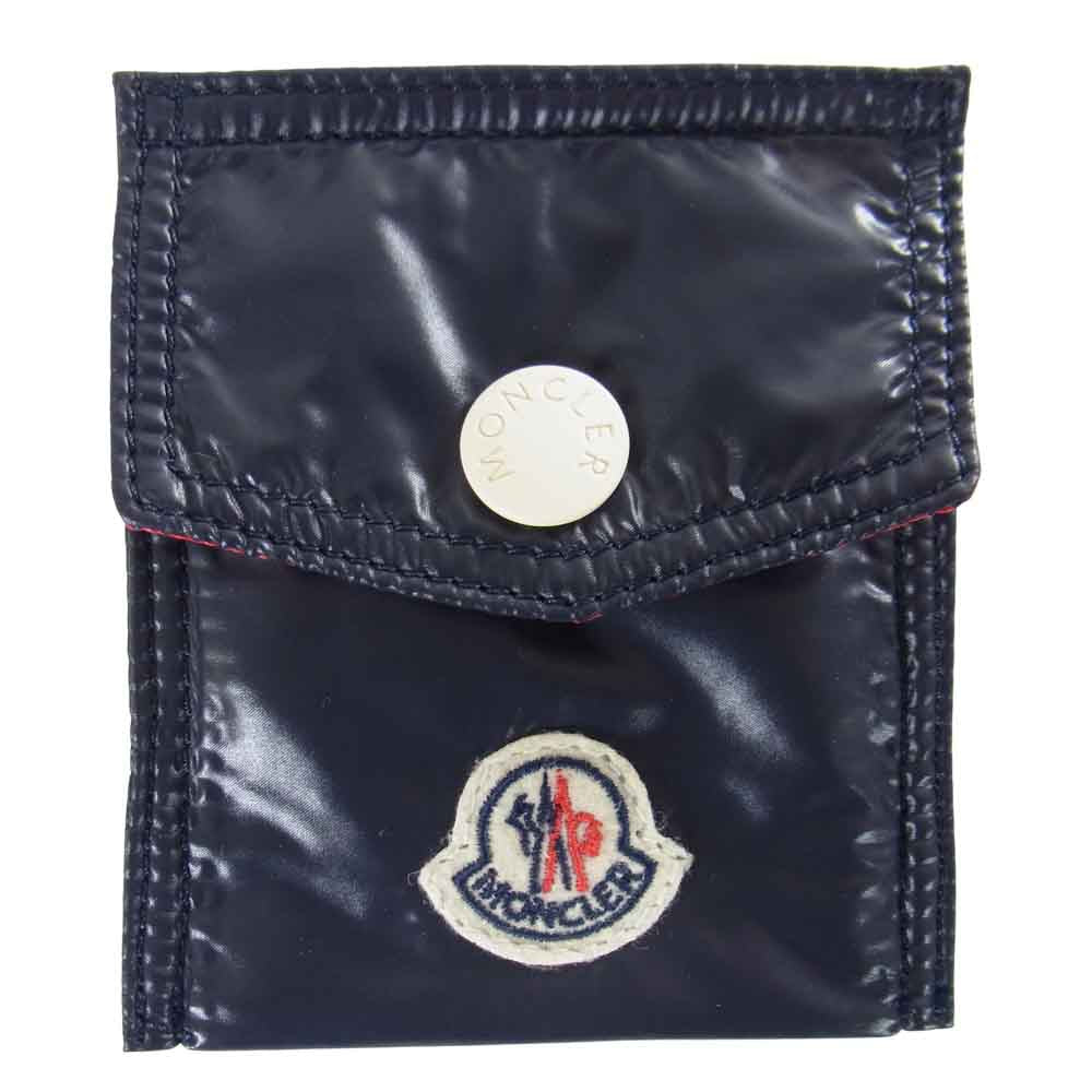 MONCLER モンクレール D209P0081300 68950 国内正規品 LIP BALM CASE リップバーム ケース ネイビー系【美品】【中古】