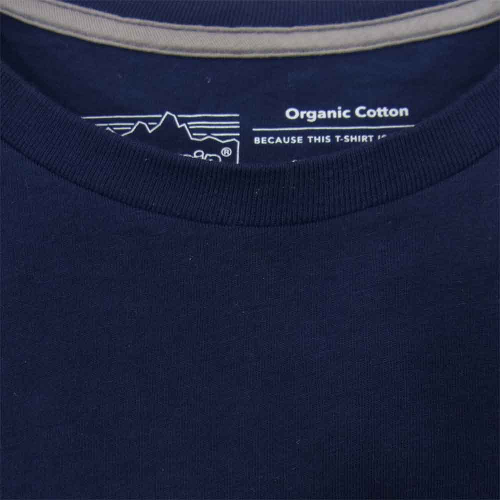 patagonia パタゴニア SP20 38535 P-6 Logo Organic T-Shirt ロゴ オーガニック ネイビー系 S【中古】