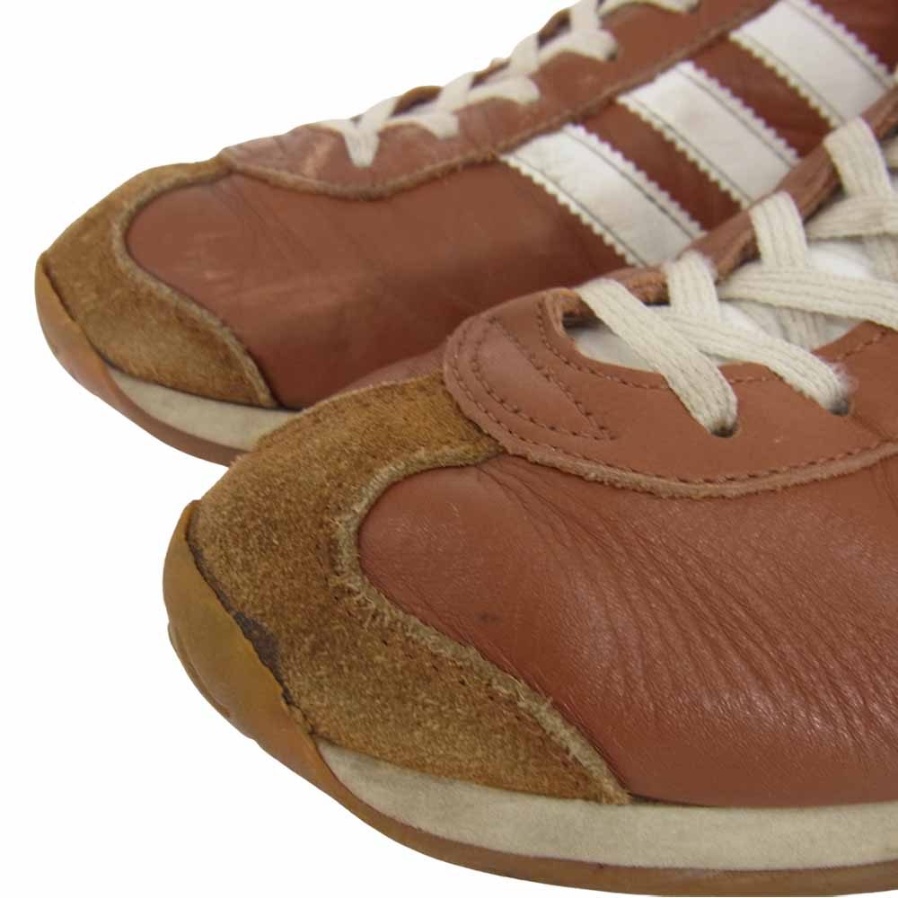 adidas アディダス AC1920 観賞用 加水分解有り 98年 日本製 COUNTRY カントリー AC ブラウン系 8 1/2【中古】