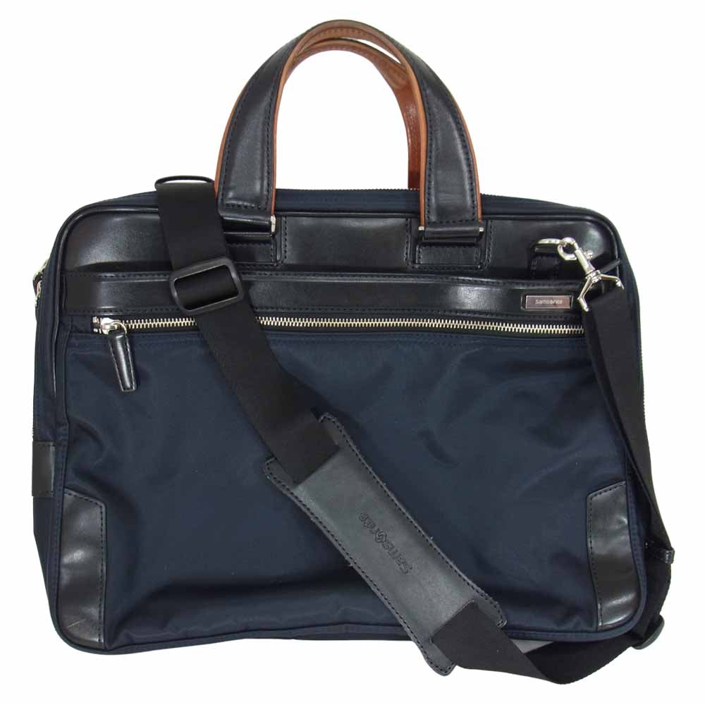 Samsonite サムソナイト Epid Briefcase エピッド 2WAY ブリーフケース ビジネス ネイビー系【中古】