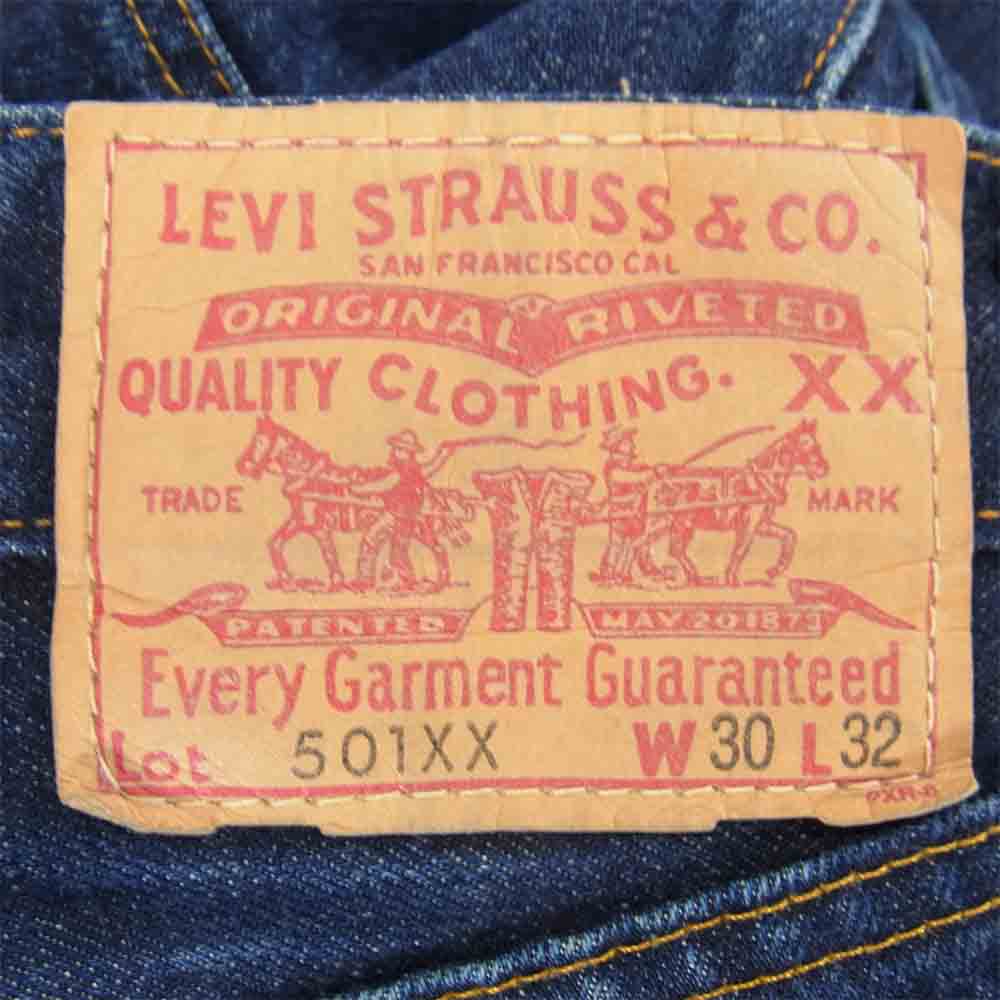 Levi's リーバイス 501550116 LVC USA製 1955年復刻 501XX ボタン裏刻印無し インディゴブルー系 30【中古】