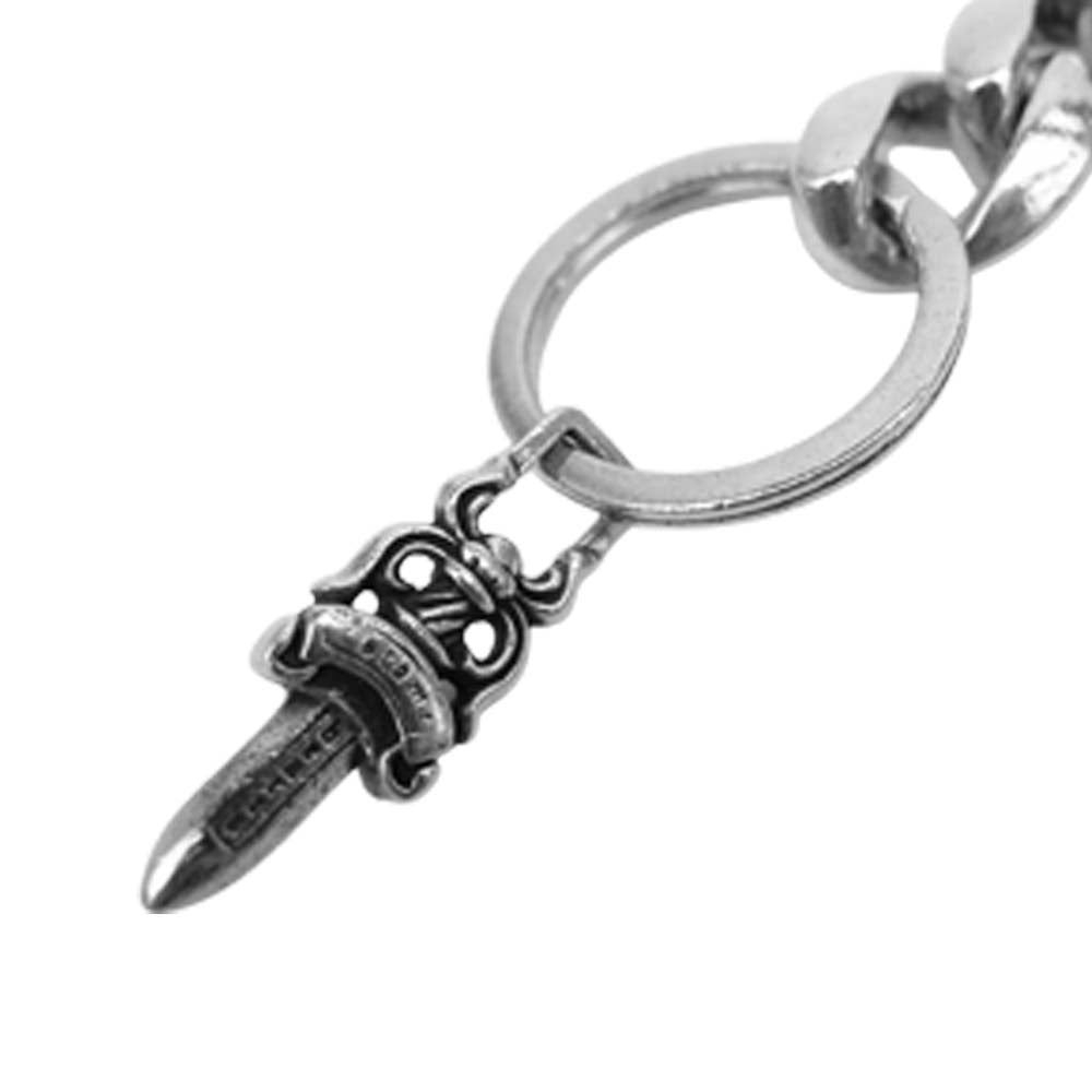 CHROME HEARTS クロムハーツ（原本無） 海外インボイス原本付属 クラシック リンク ロング キーチェーン 8リンク シルバー系【中古】