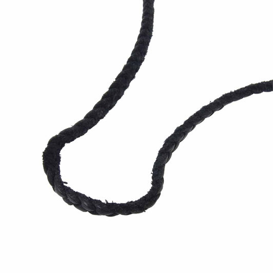 CHROME HEARTS クロムハーツ（原本無） TINY LEATHER BRAID タイニーレザーブレード スクロール ボロチップ ブラック系【中古】