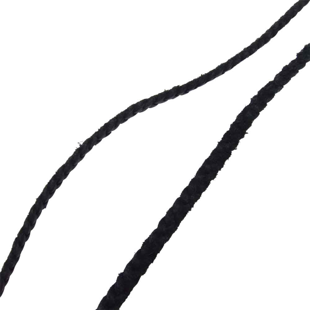 CHROME HEARTS クロムハーツ（原本無） TINY LEATHER BRAID タイニーレザーブレード スクロール ボロチップ ブラック系【中古】