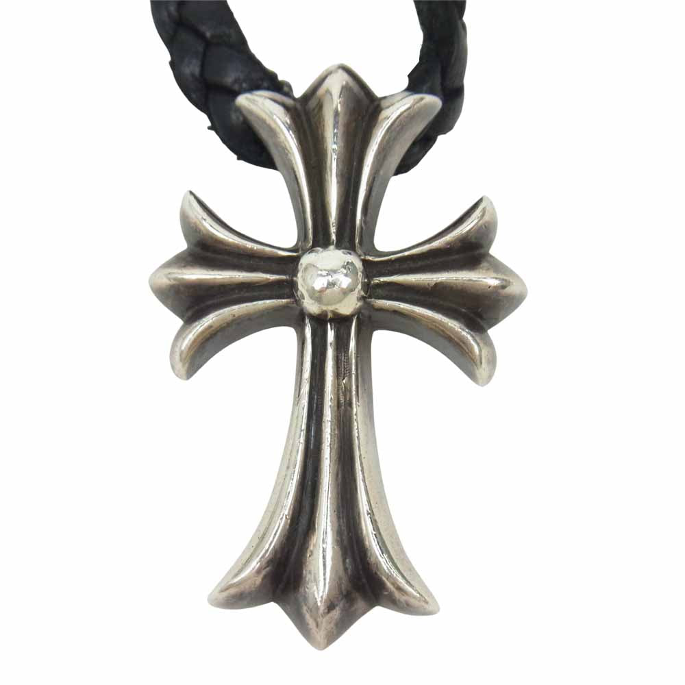 CHROME HEARTS クロムハーツ（原本有） CH CRS SML BC スモール クロス レザーブレード ボロチップ ネックレス シルバー系【中古】