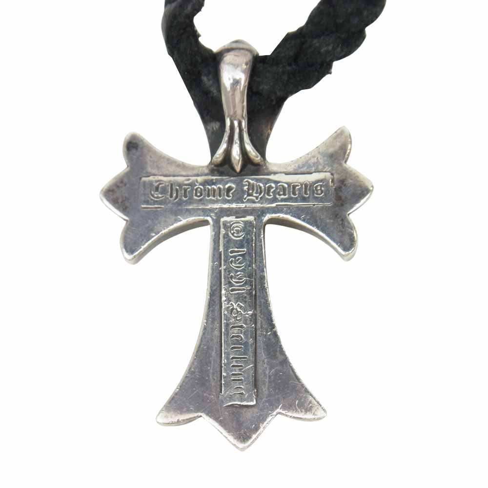 CHROME HEARTS クロムハーツ（原本有） CH CRS SML BC スモール クロス レザーブレード ボロチップ ネックレス シルバー系【中古】