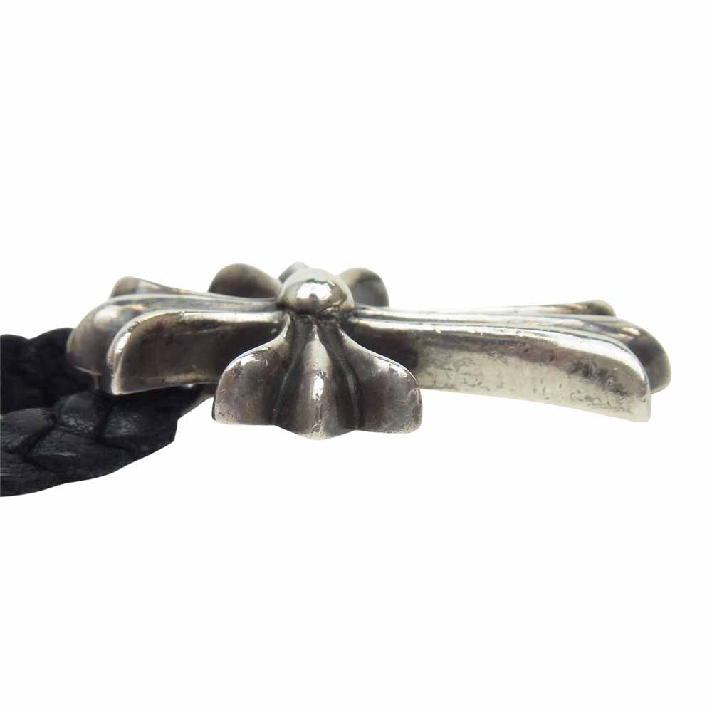 CHROME HEARTS クロムハーツ（原本有） CH CRS SML BC スモール クロス レザーブレード ボロチップ ネックレス シルバー系【中古】