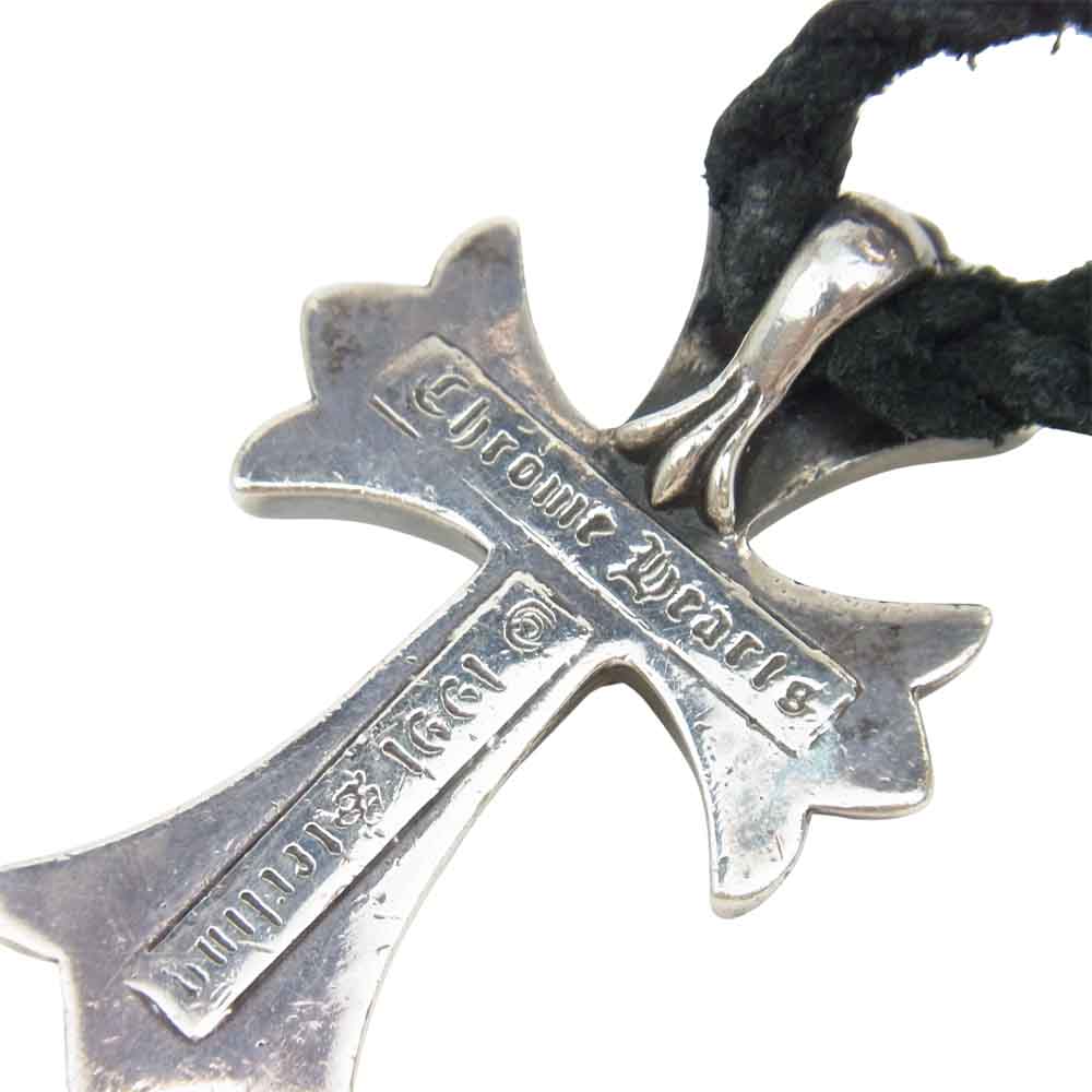 CHROME HEARTS クロムハーツ（原本有） CH CRS SML BC スモール クロス レザーブレード ボロチップ ネックレス シルバー系【中古】