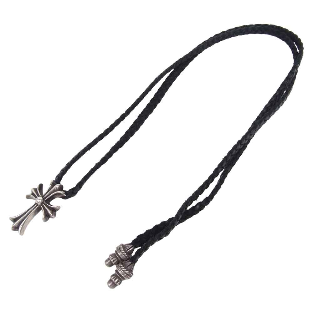 CHROME HEARTS クロムハーツ（原本有） CH CRS SML BC スモール クロス レザーブレード ボロチップ ネックレス シルバー系【中古】