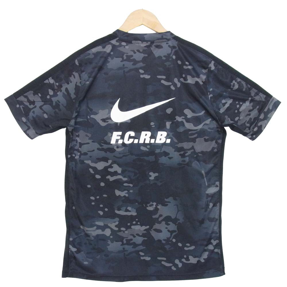 F.C.R.B. エフシーアールビー 15SS DRI-FIT FLASH TOP カモ柄 ゲーム シャツ プリント 黒灰系 M【中古】