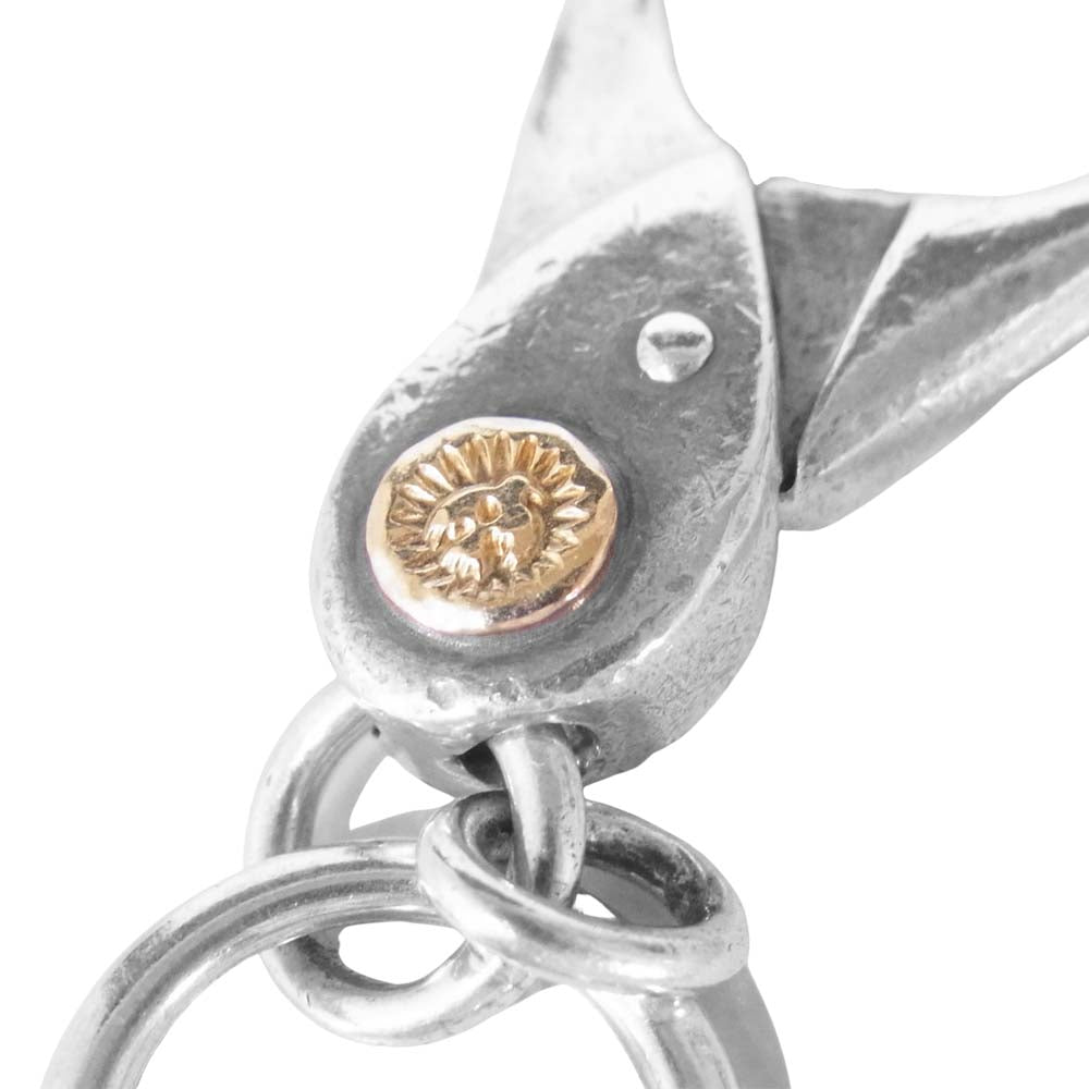 WINGROCK ウィングロック 金メタル付 キーリング キーホルダー キー リング 金メタル シルバー系【中古】