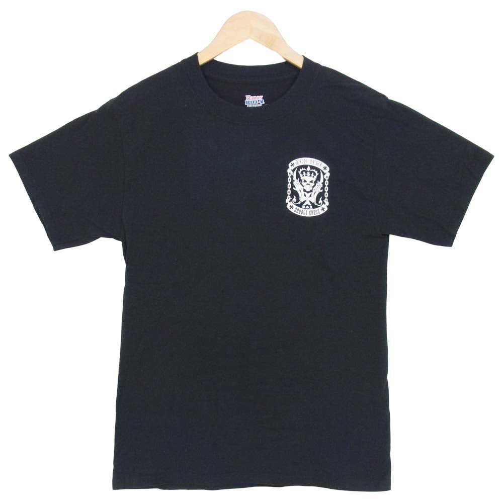 TRAVIS WALKER トラヴィスワーカー プリント 半袖 Hanes ボディ Tシャツ スカル ブラック系 S【中古】