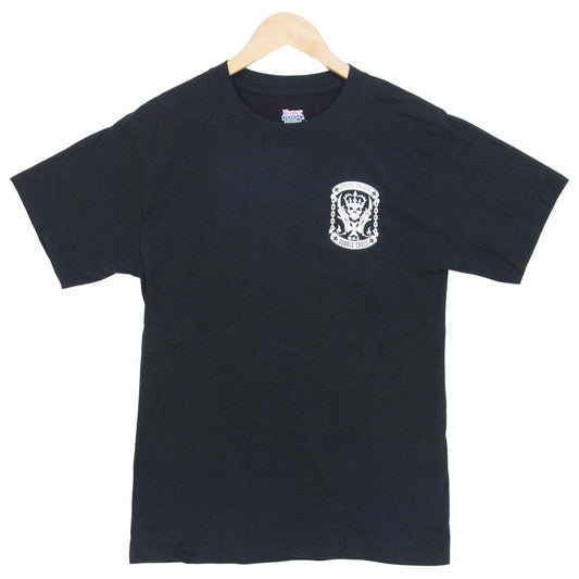 TRAVIS WALKER トラヴィスワーカー プリント 半袖 Hanes ボディ Tシャツ スカル ブラック系 S【中古】