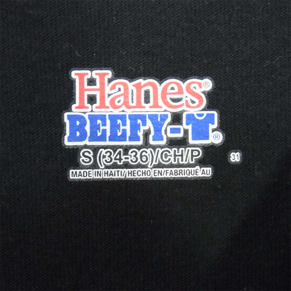TRAVIS WALKER トラヴィスワーカー プリント 半袖 Hanes ボディ Tシャツ スカル ブラック系 S【中古】