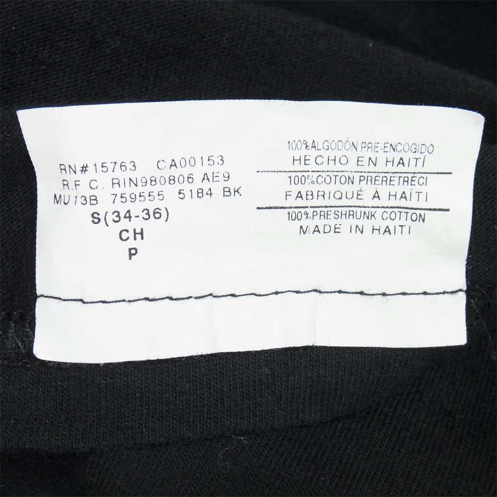 TRAVIS WALKER トラヴィスワーカー プリント 半袖 Hanes ボディ Tシャツ スカル ブラック系 S【中古】