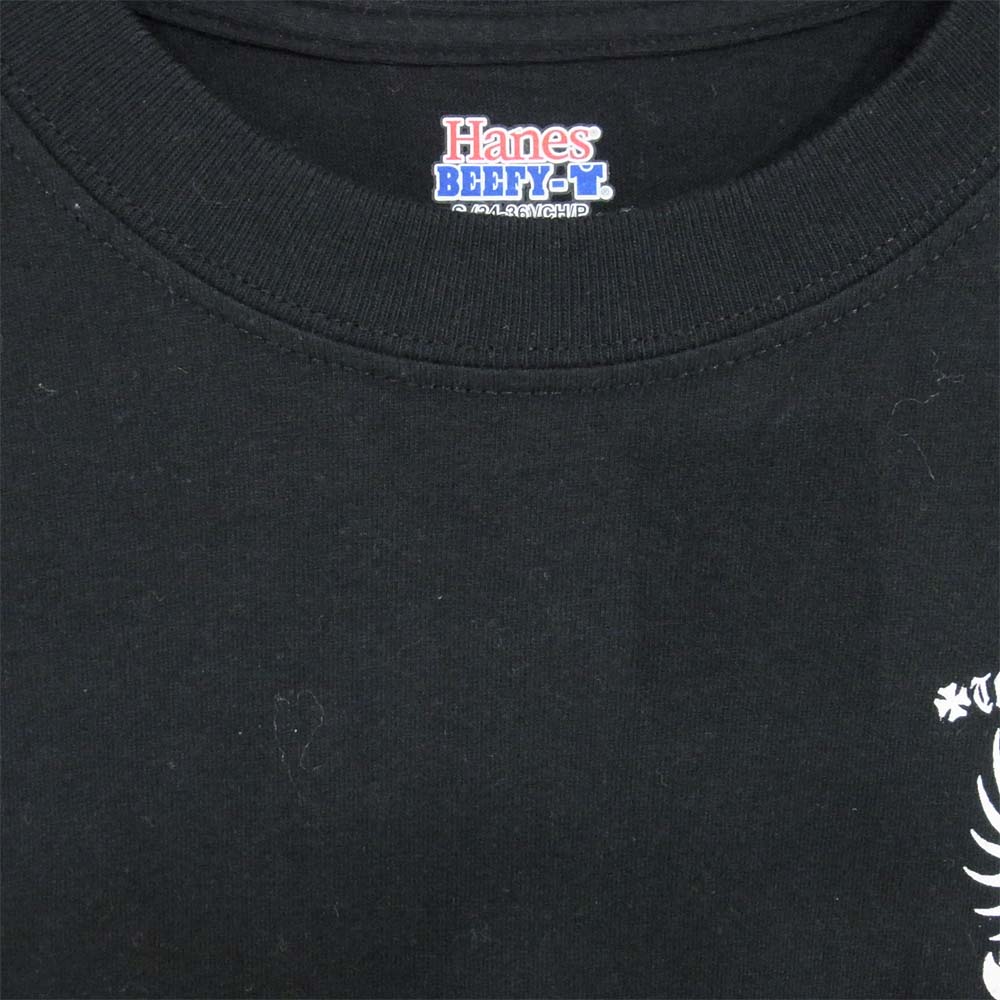 TRAVIS WALKER トラヴィスワーカー HANES BEEFY ボディ プリント 半袖 Tシャツ ブラック系 S【中古】