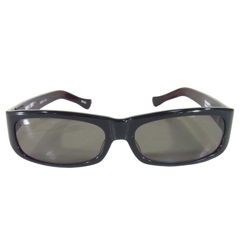 TRAVIS WALKER トラヴィスワーカー SG001TW 販売証明カード付属 SHADYZ スクエア サングラス 黒赤系 55□105 134【中古】