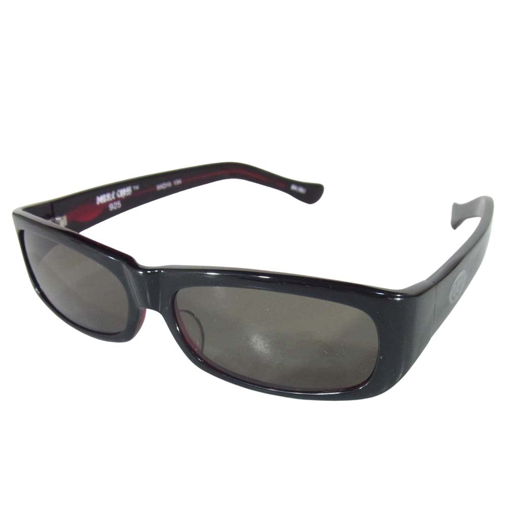 TRAVIS WALKER トラヴィスワーカー SG001TW 販売証明カード付属 SHADYZ スクエア サングラス 黒赤系 55□105 134【中古】