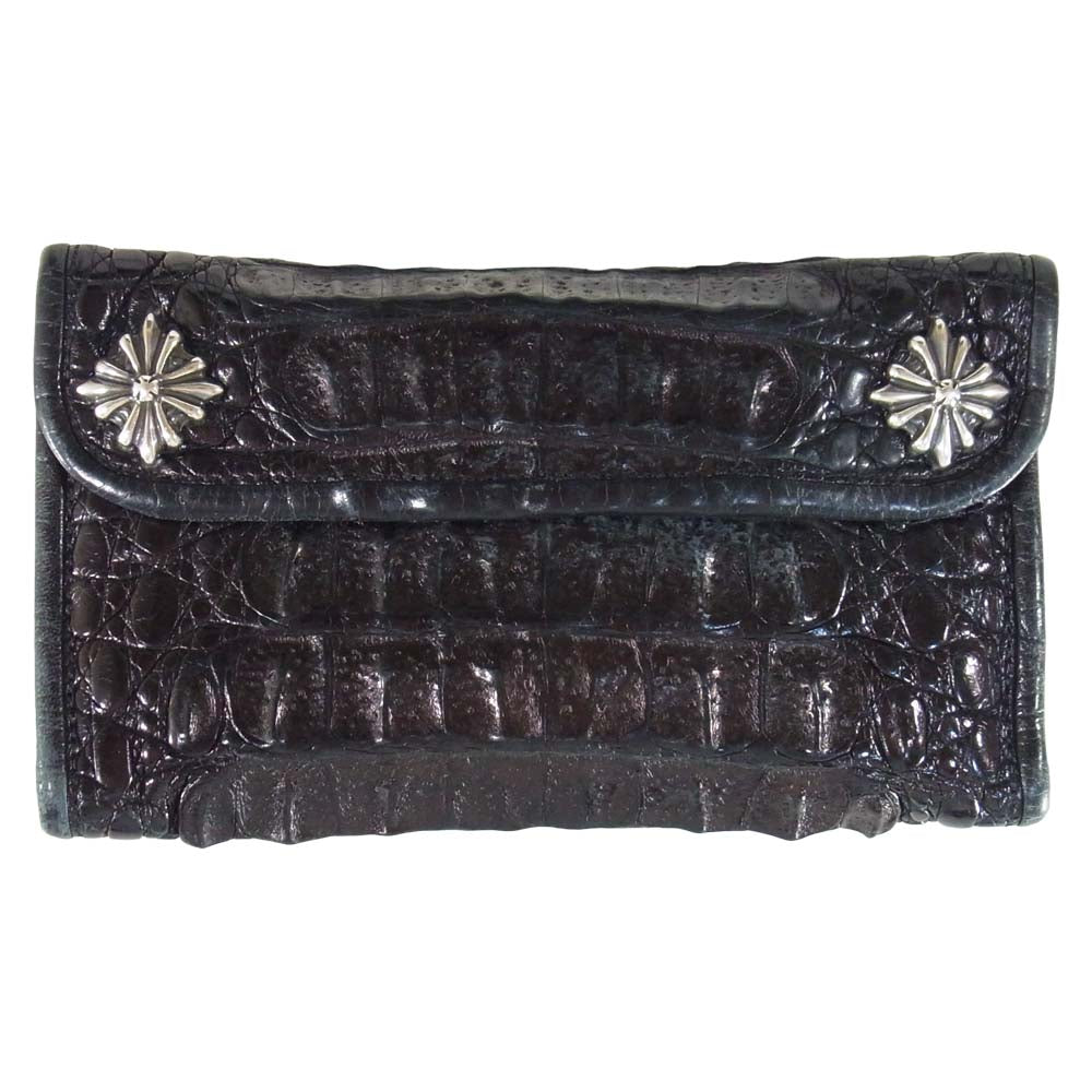 TRAVIS WALKER トラヴィスワーカー Large 3 Fold Wallet ラージ 3ホールド ウォレット カスタム 財布 ブラック系【中古】