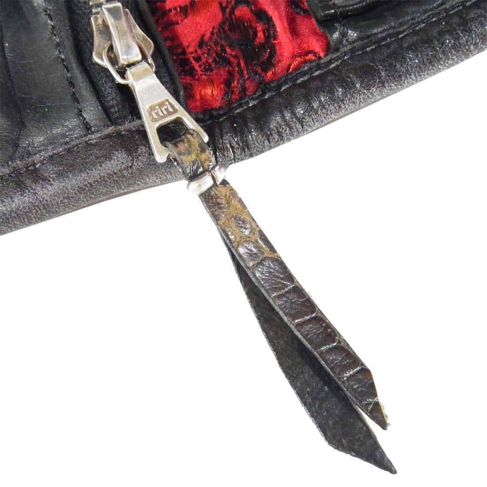 TRAVIS WALKER トラヴィスワーカー Large 3 Fold Wallet ラージ 3ホールド ウォレット カスタム 財布 ブラック系【中古】