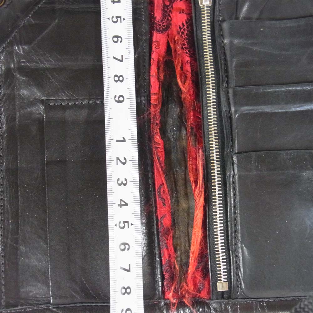 TRAVIS WALKER トラヴィスワーカー Large 3 Fold Wallet ラージ 3ホールド ウォレット カスタム 財布 ブラック系【中古】