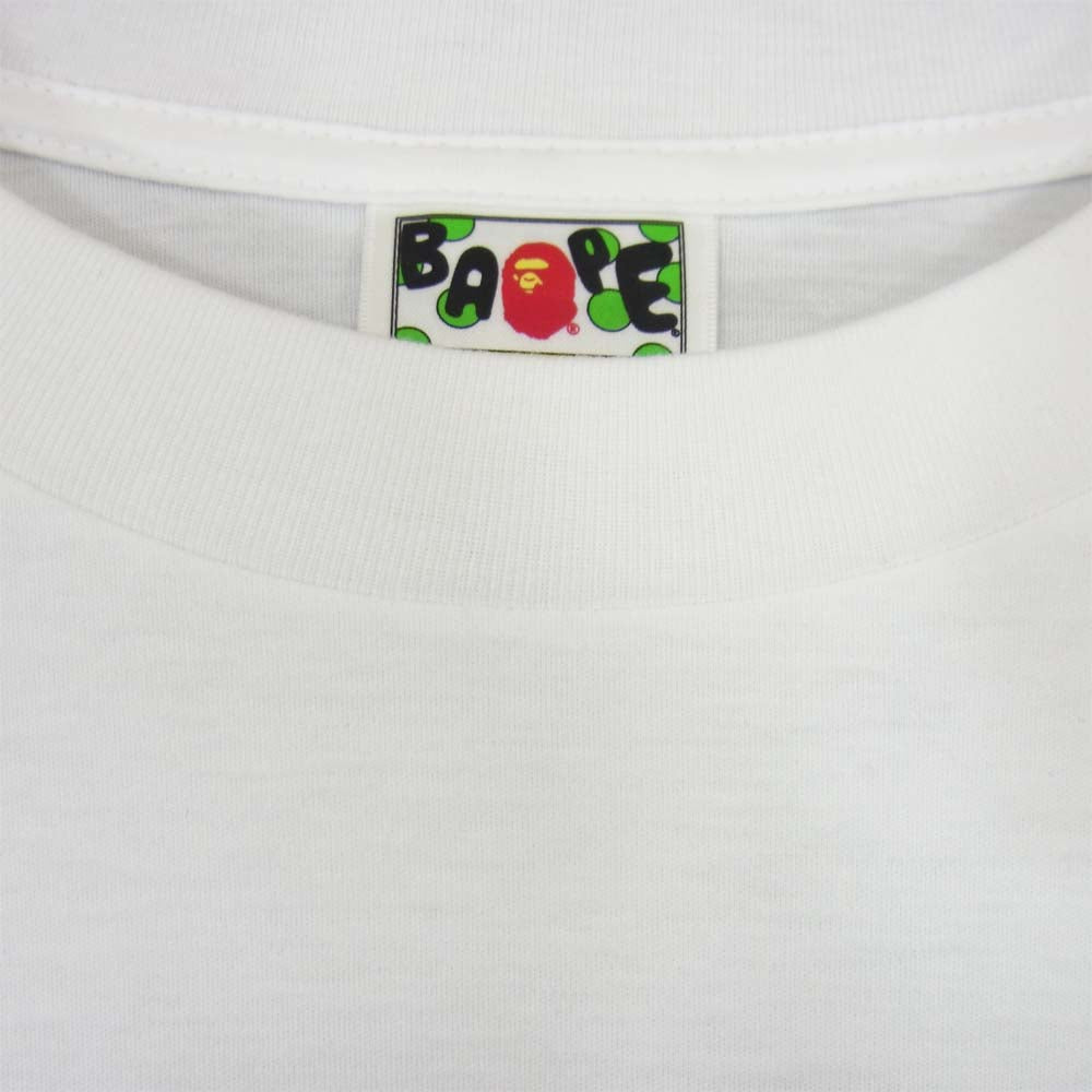A BATHING APE アベイシングエイプ 110-035 AMBUSH アンブッシュ プリント Tシャツ ホワイト系 L【極上美品】【中古】