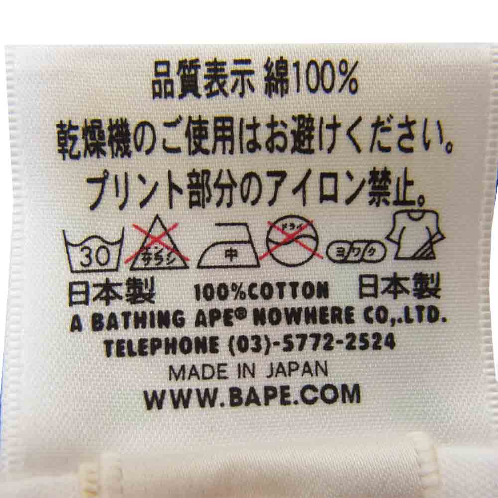 A BATHING APE アベイシングエイプ 110-035 AMBUSH アンブッシュ プリント Tシャツ ホワイト系 L【極上美品】【中古】