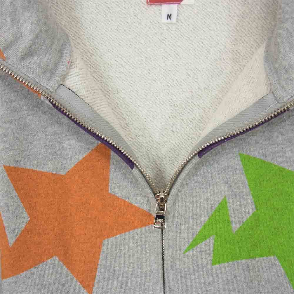 A BATHING APE アベイシングエイプ Multi Color STAR PARKA マルチカラー スターパーカー グレー系 M【美品】【中古】