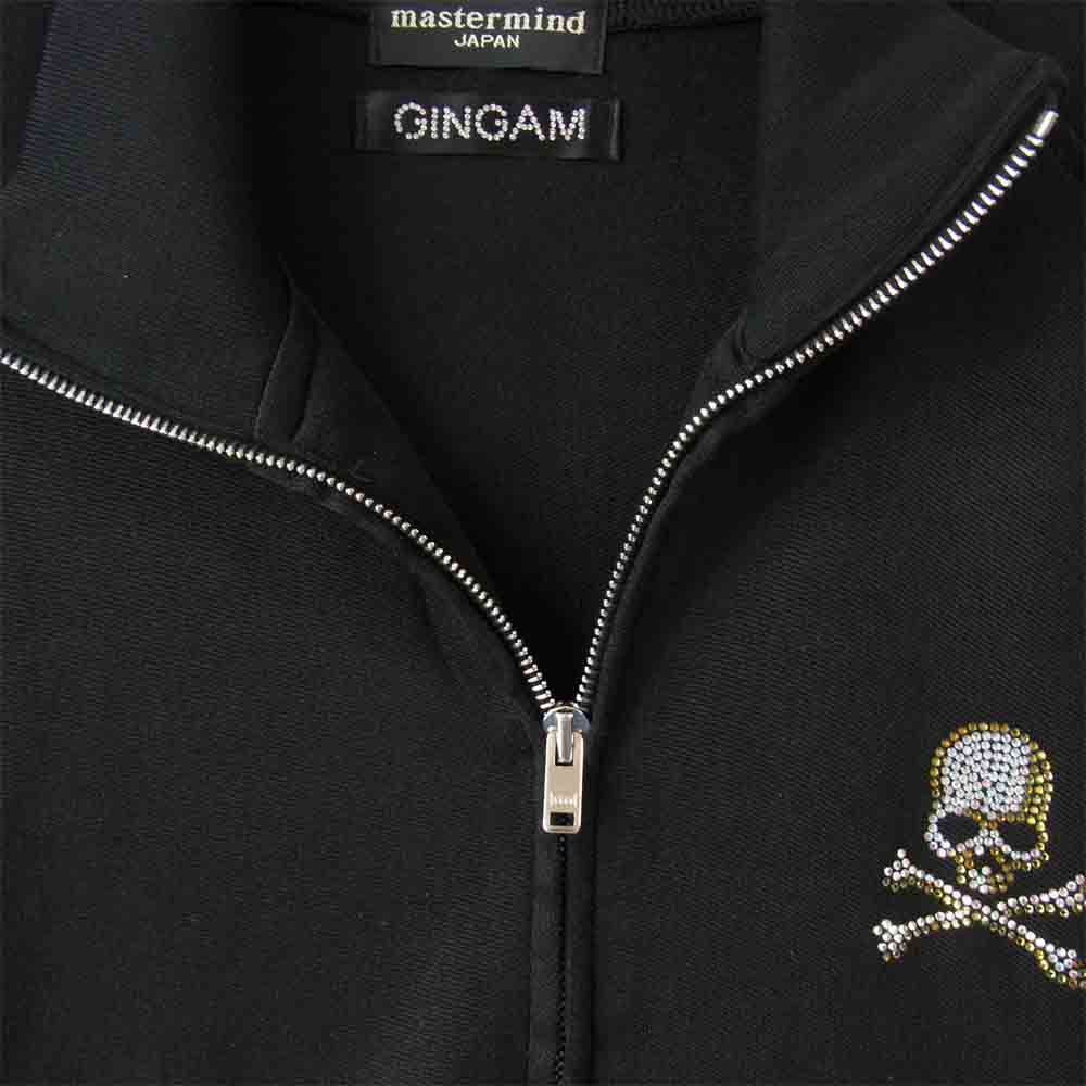 mastermind JAPAN マスターマインドジャパン MO-BL3-40 国内正規品 GINGAM シルク ジャージ ジャケット ブラック系 M【中古】