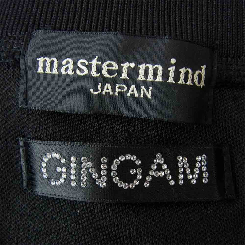 mastermind JAPAN マスターマインドジャパン MO-BL3-40 国内正規品 GINGAM シルク ジャージ ジャケット ブラック系 M【中古】